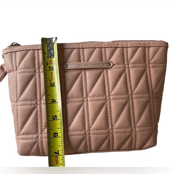 French Connection Bags | Box Quilt Cosmetic Pouch | Color: Rose - Picture 7 of 12
